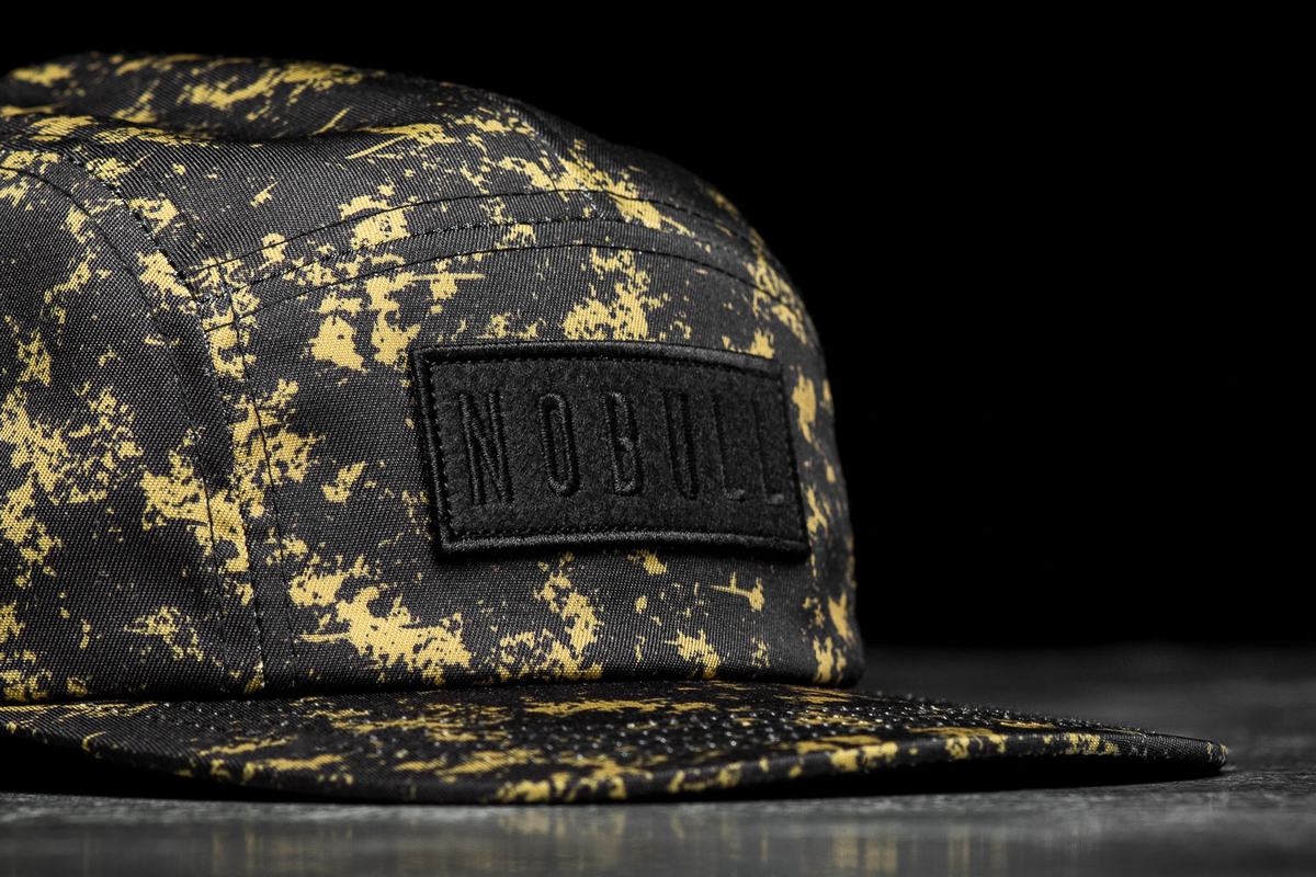 Nobull 5-panel Pride Men's Hats Black Gold | Australia (EL0257)